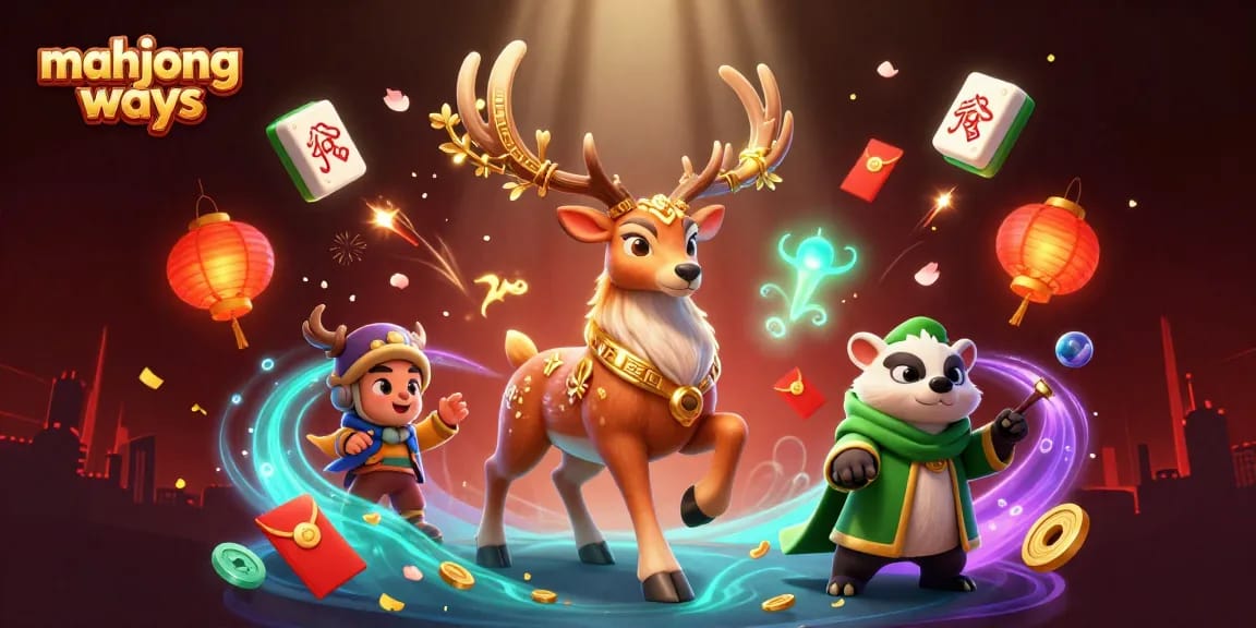 Mainkan mahjong ways dengan nuansa keberuntungan dan cahaya magis dalam ilustrasi penuh warna ini.