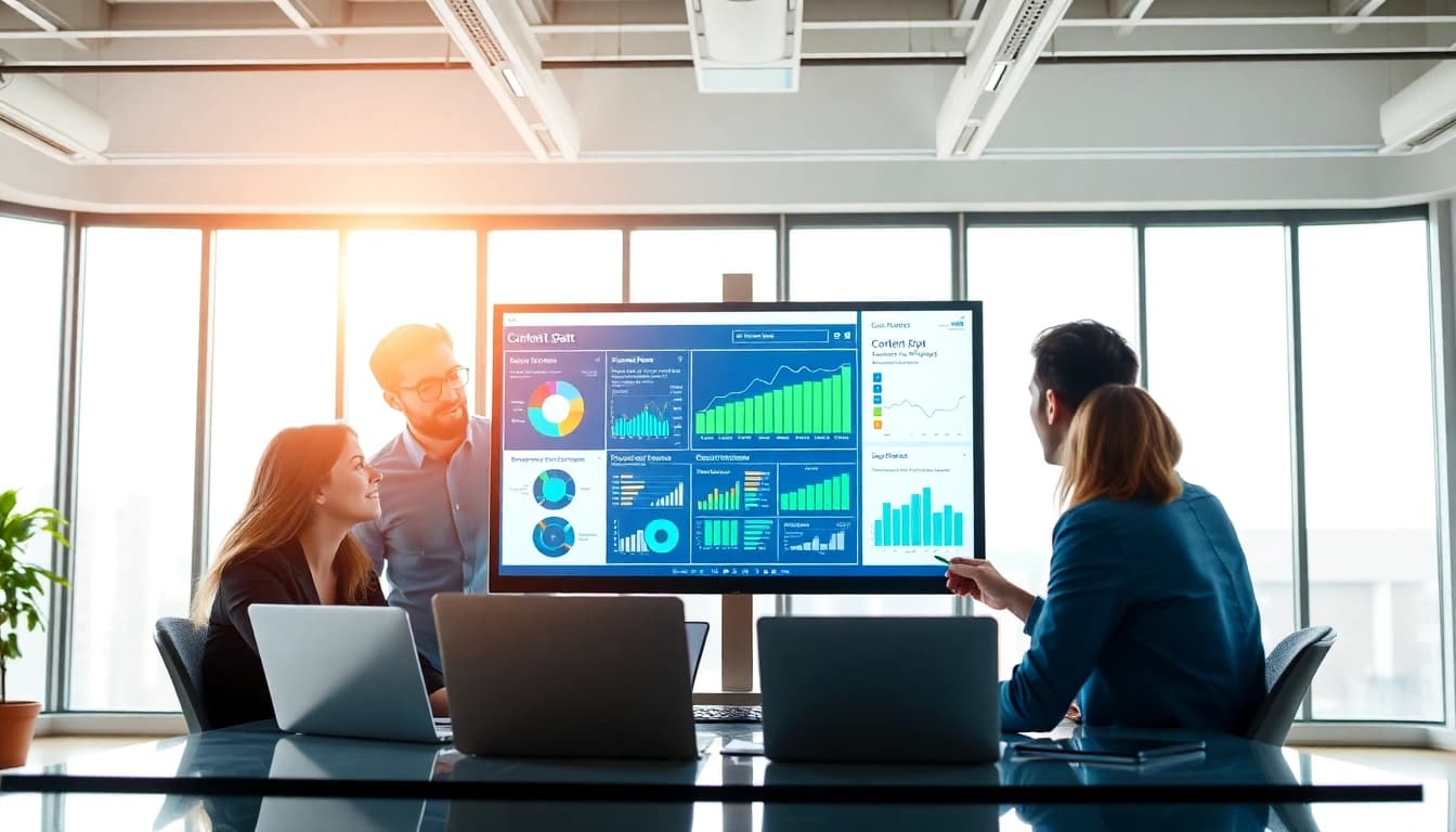 Enhancing website performance through Content Gap Analysis with data visualization and teamwork.