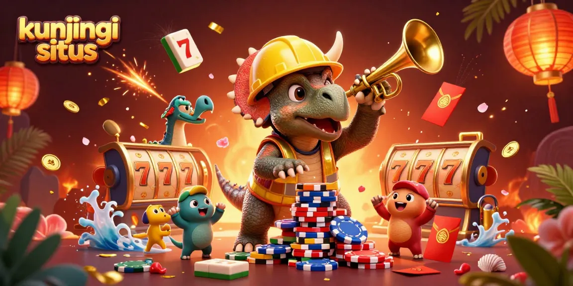 Gambarlah pengalaman mendebarkan judi saat Anda kunjungi situs dengan dino 3D membangun piramida chip poker