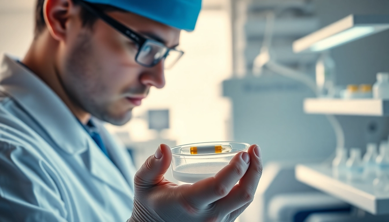 Tirzepatide research in a modern lab showcasing advanced medical equipment.