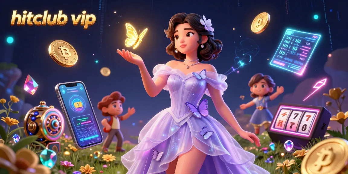 Engage in thrilling hits at hitclub vip with a dazzling 3D illustration of casino excitement featuring rich colors and vibrant gameplay.