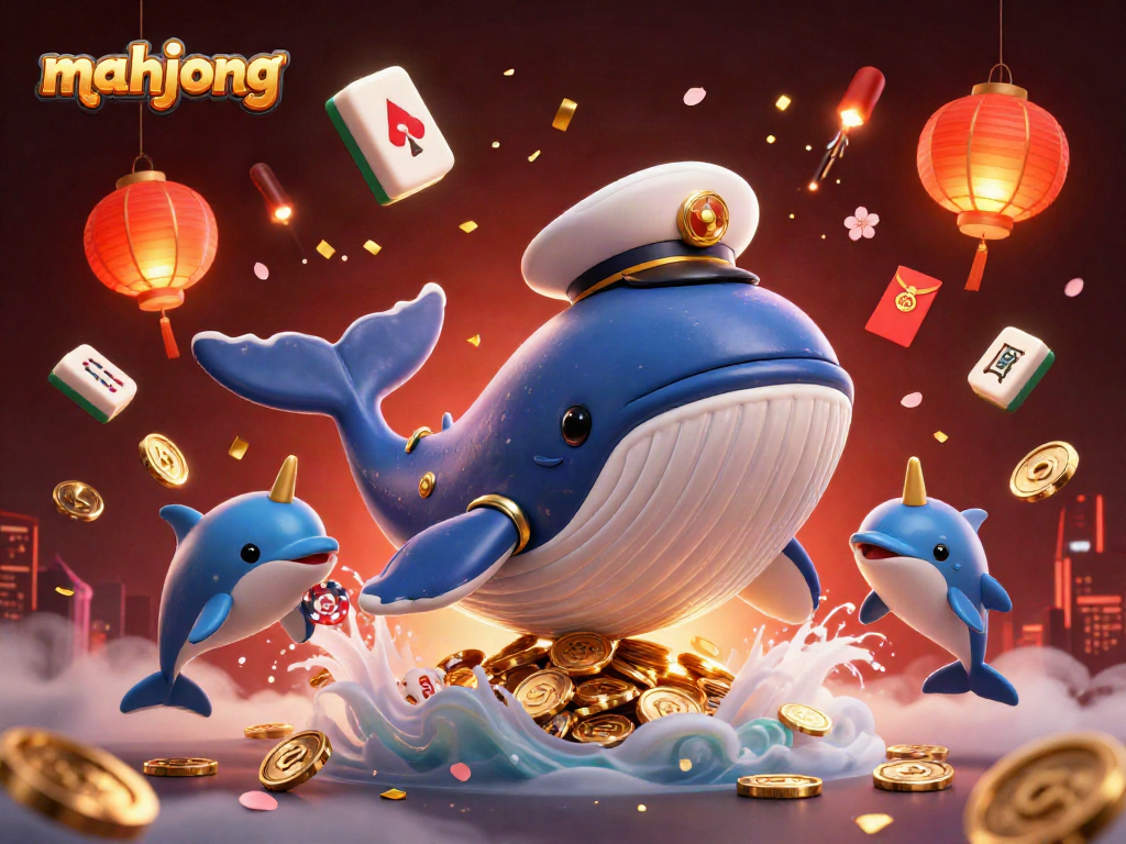 Experience the thrill of mahjong in a vibrant casino scene with dazzling characters and rich details.