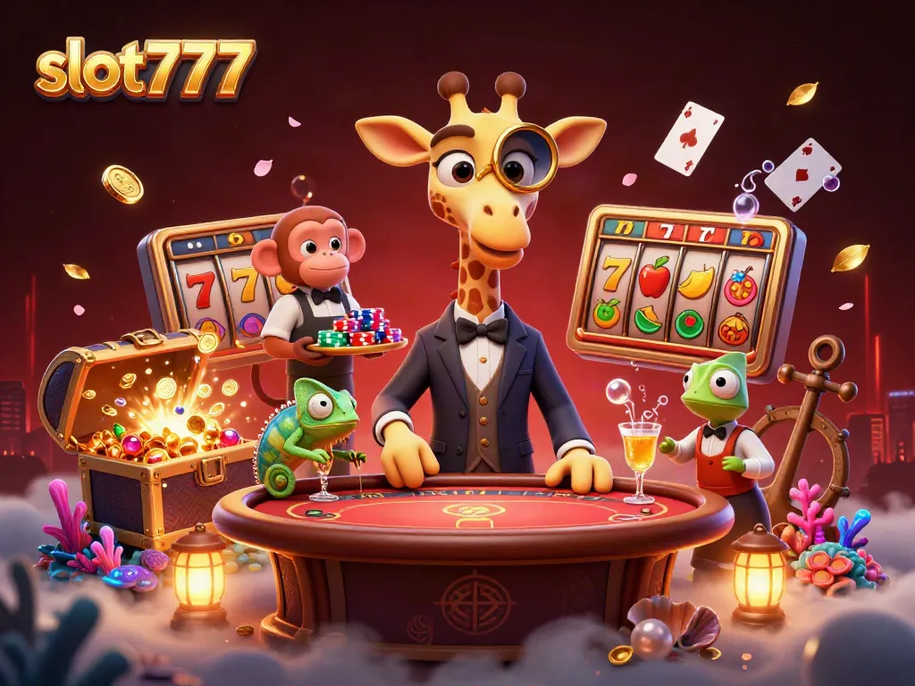 Slot777 menawarkan pengalaman bermain slot yang menarik dengan jackpot dan simbol keberuntungan.