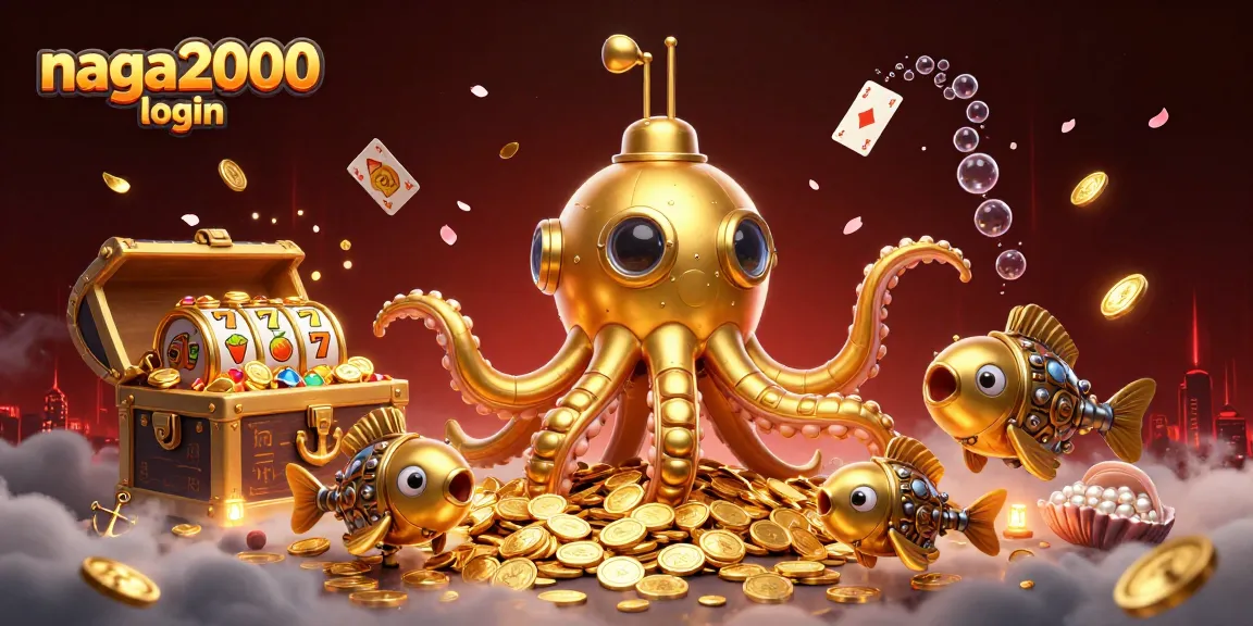 Gambarkan proses login naga2000 dengan simbol slot dan koin emas yang berkilau.