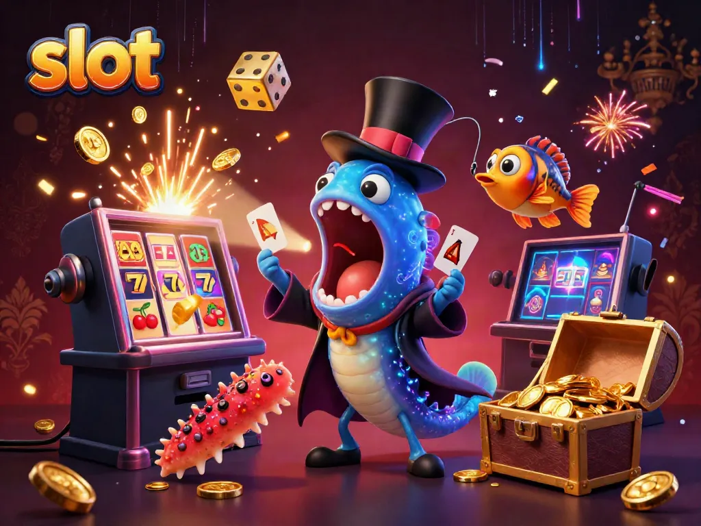 Menangkan slot gacor dengan gulper eel beraksi di panggung bertema kasino yang meriah.