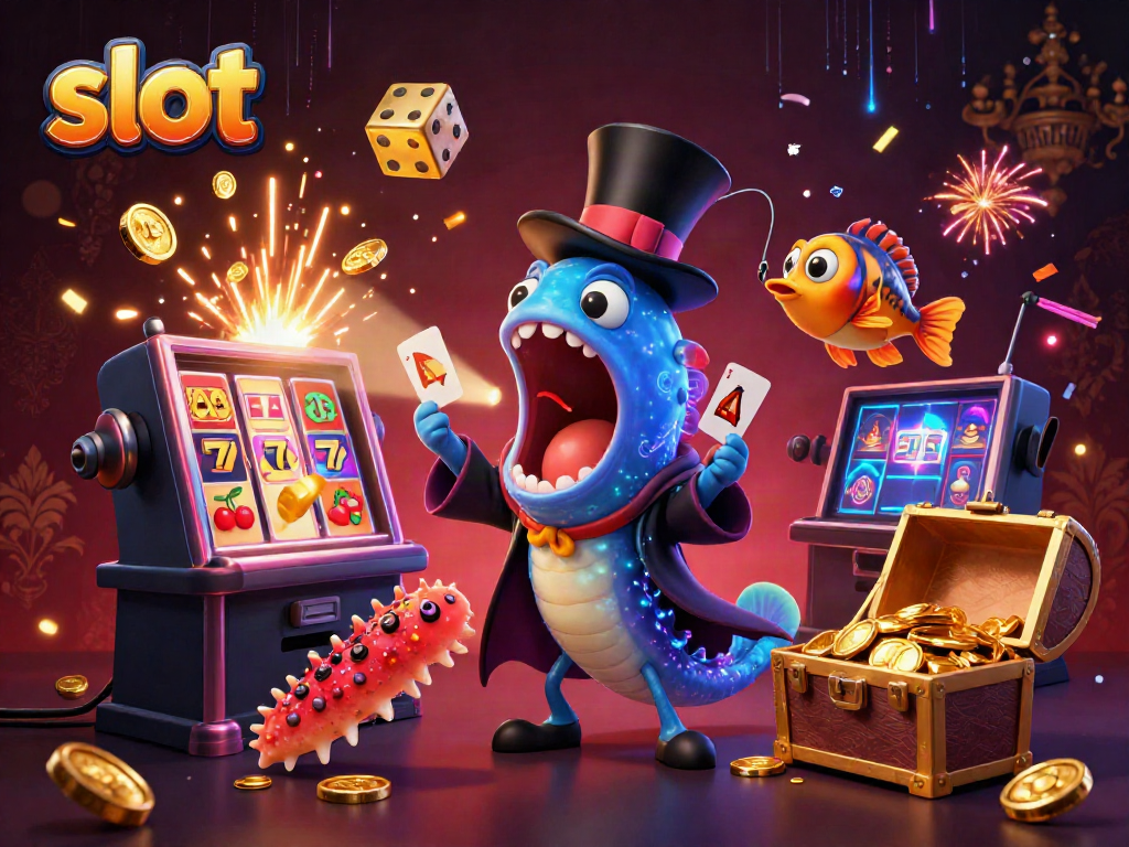 Menangkan slot gacor dengan gulper eel beraksi di panggung bertema kasino yang meriah.