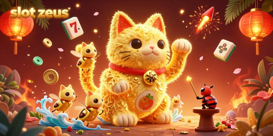 Experience the thrill of slot zeus with a vibrant depiction of luck and fortune in an enchanting casino scene.