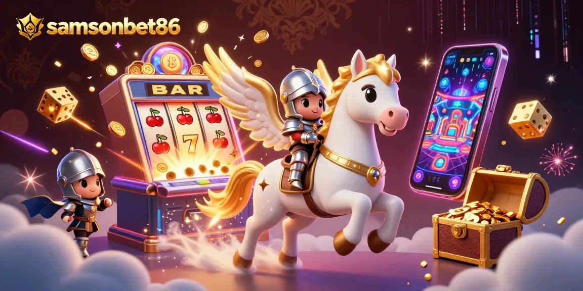 Experience the thrilling samsonbet86 adventure with a celestial horse and jackpot excitement!