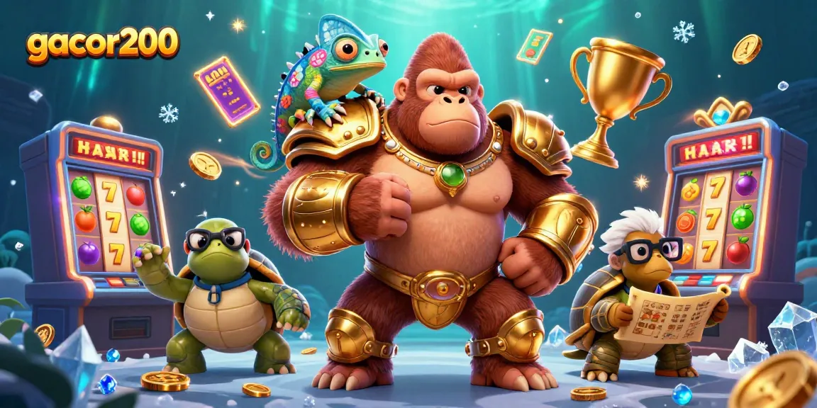 Engage in thrilling gameplay with gacor200’s vibrant slot machines and dynamic gaming elements.