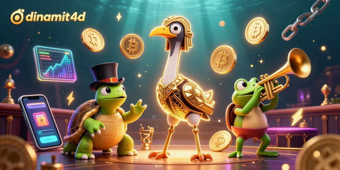 Engage with dinamit4d in a vibrant 3D casino scene showcasing characters at a speakeasy bar.