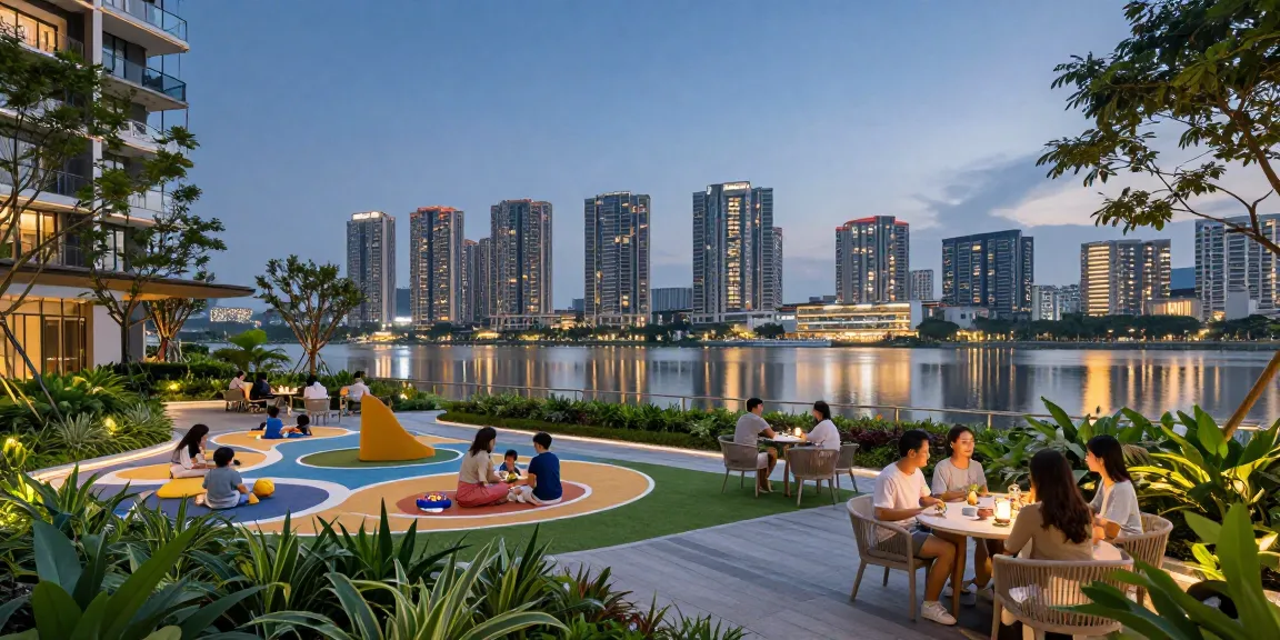 Tanjong Rhu Residences showcasing its luxurious architecture and vibrant community atmosphere.