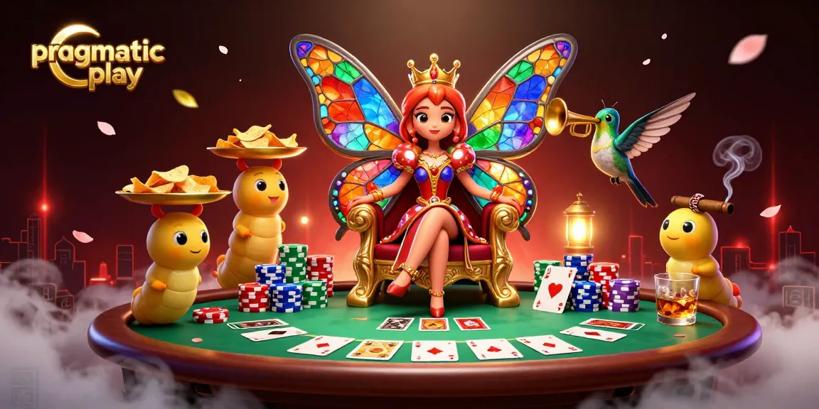Experience the excitement of pragmatiac play with an illustrated casino scene featuring vibrant characters and rich game elements.