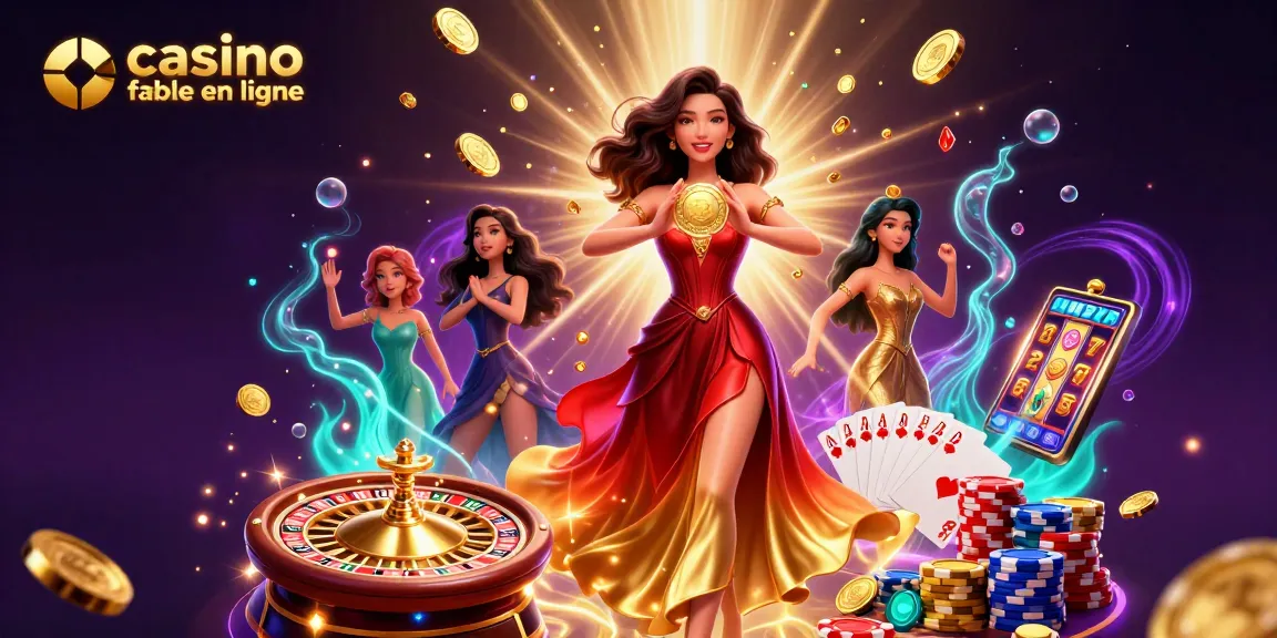 Vivez l'excitation des casinos fiables en ligne avec une magnifique scène de pièces, de cartes et de moments gagnants.