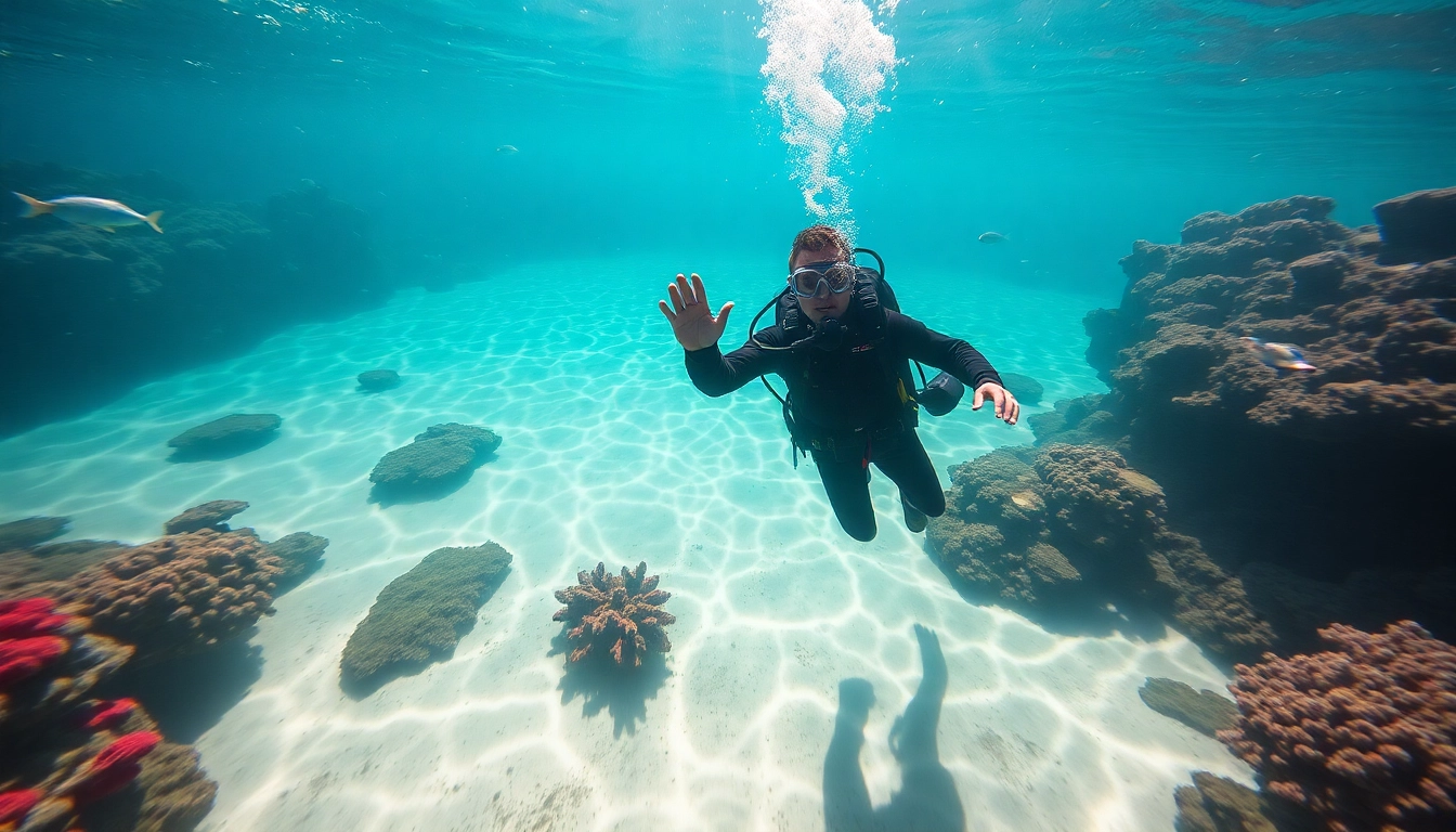 Schnuppertauchen with a professional scuba diver exploring vibrant coral reefs and tropical fish.