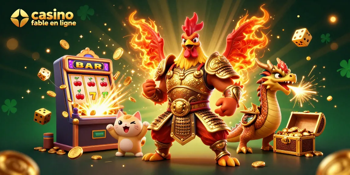 Vivez une action palpitante au casino fiable en ligne avec un guerrier courageux et un dragon féroce au milieu de jackpots explosifs.