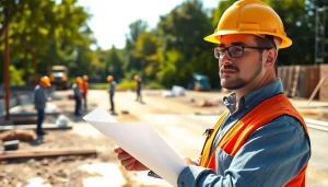 New Jersey General Contractor evaluating a construction project with a team, emphasizing collaboration.