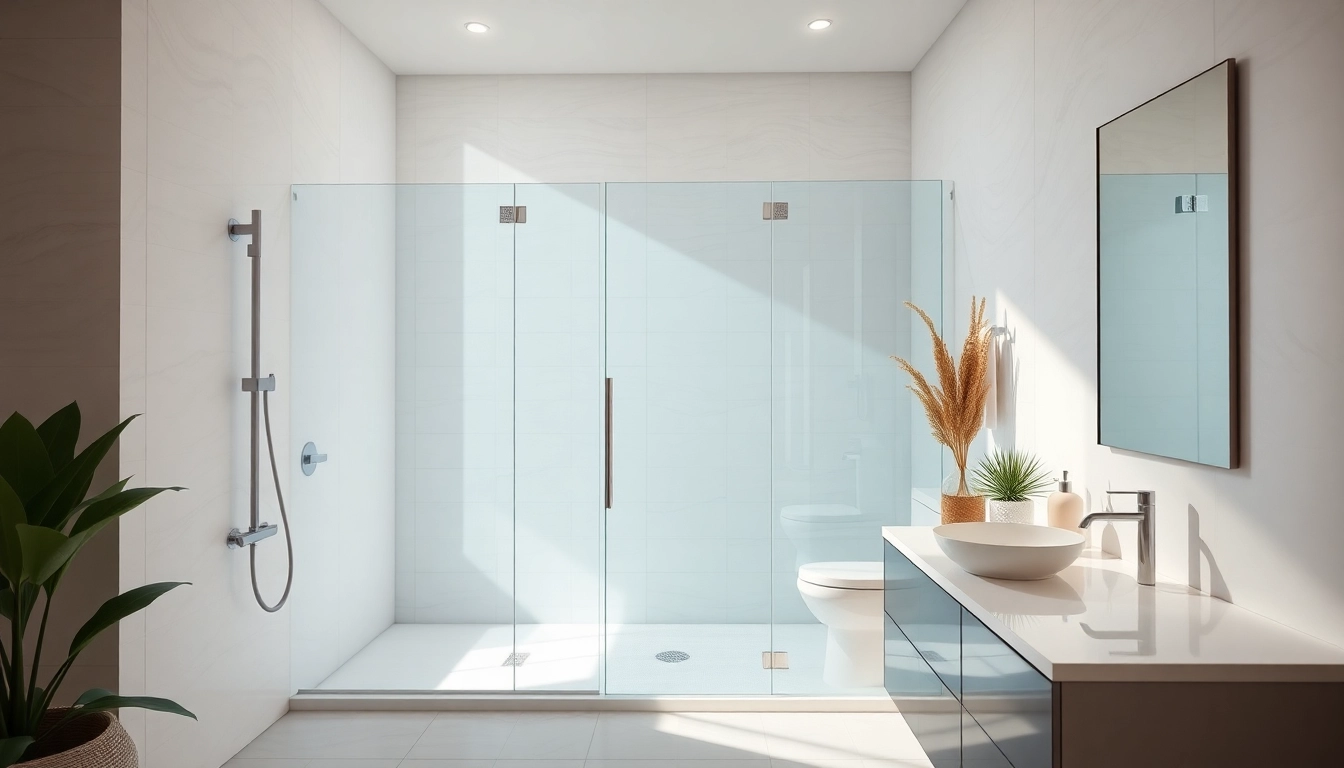 Aménagement de salle de bains avec sunny showers france dans un style moderne et lumineux.