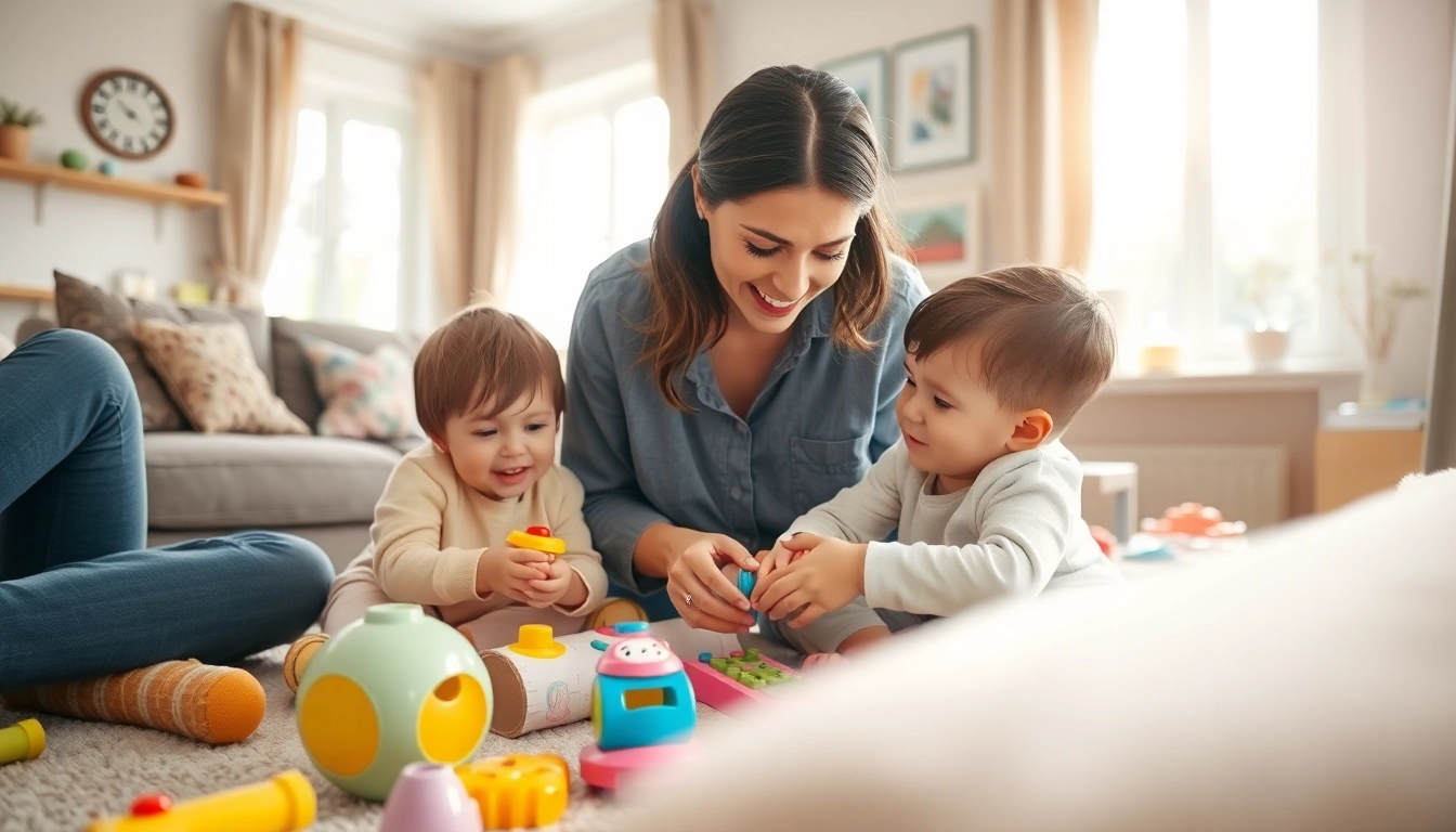 Hire a nanny in Abu Dhabi by an engaging professional nurturing children in a bright setting.