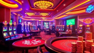 KJC AC 3 immersive casino experience with thrilling tables, dice, and slot machines.