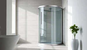 Erleben Sie die elegante sonni Duschkabine in einem modernen Badezimmer mit klaren Linien.