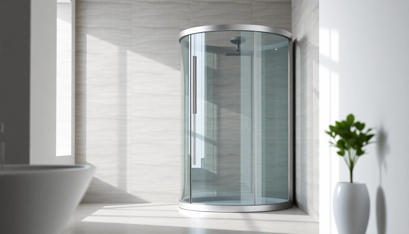 Erleben Sie die elegante sonni Duschkabine in einem modernen Badezimmer mit klaren Linien.