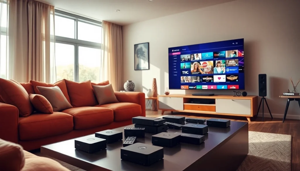 Engaging entertainment with iron iptv showcased in a modern living room setup.