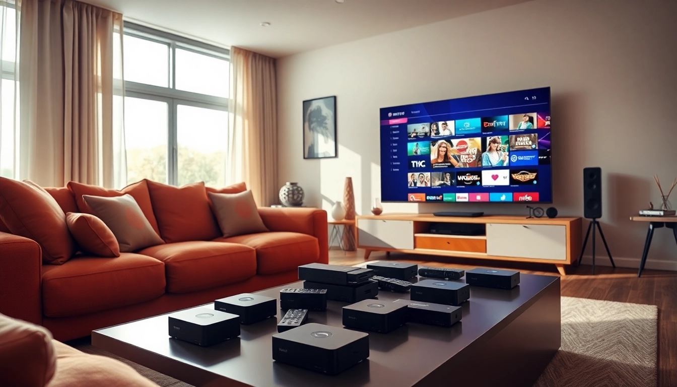 Engaging entertainment with iron iptv showcased in a modern living room setup.