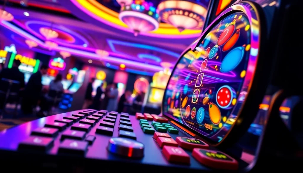 Menangkan slot online dengan grafis cerah dan suasana kasino yang energik