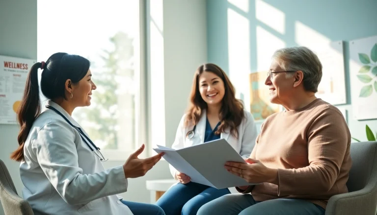 Engaging medical weight loss consultation in Nyack with a healthcare provider and patient discussing plans.