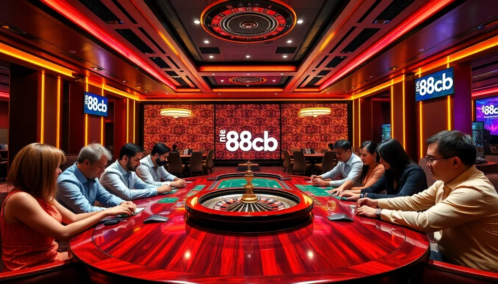 Experience the thrill of bets at nhà cái 88clb with vibrant casino games and engaging players.