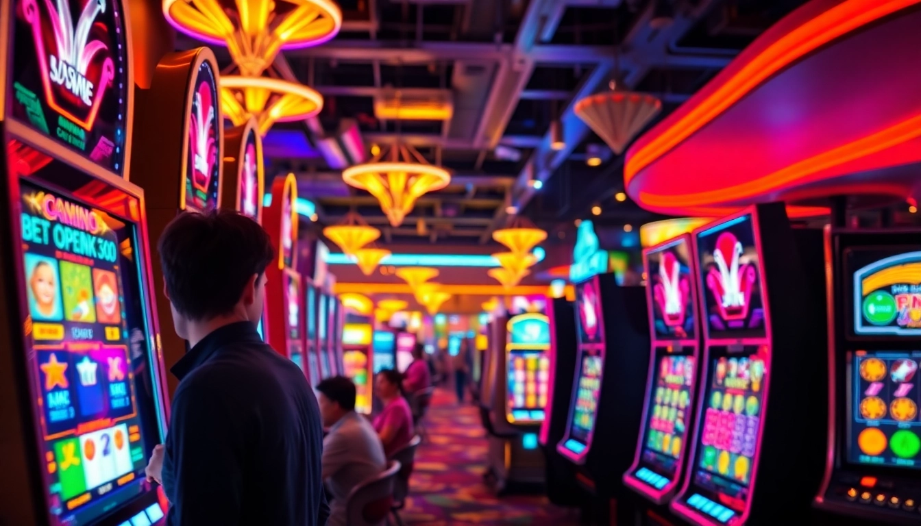 Menikmati slot bet 50 perak di kasino dengan suasana ceria dan semarak.