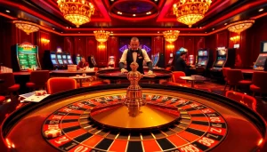 Experience excitement and high stakes at https://rr88.wales/ with vibrant casino scenes featuring roulette and professional croupiers.