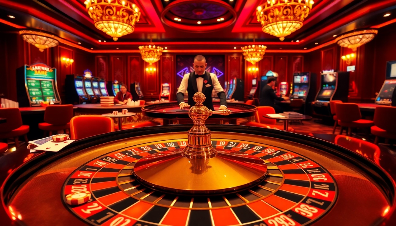 Experience excitement and high stakes at https://rr88.wales/ with vibrant casino scenes featuring roulette and professional croupiers.