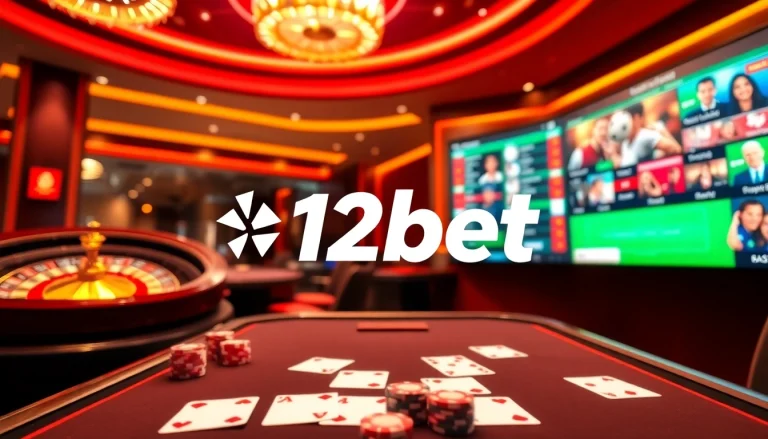 Experience thrilling betting action with 12bet, featuring exciting games and casino vibes.