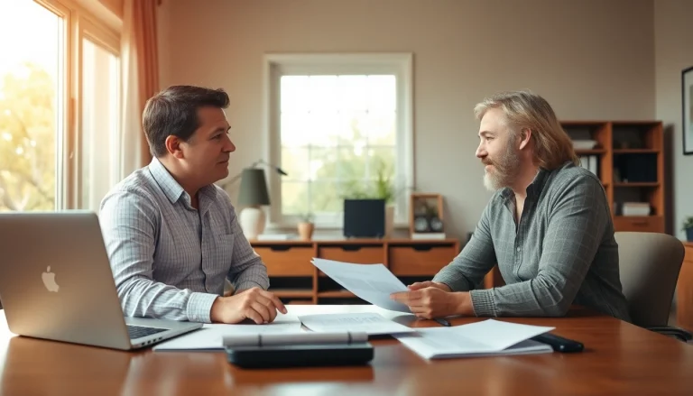 Connect with a qualified Public Adjuster Near Me guiding a homeowner through insurance claims.