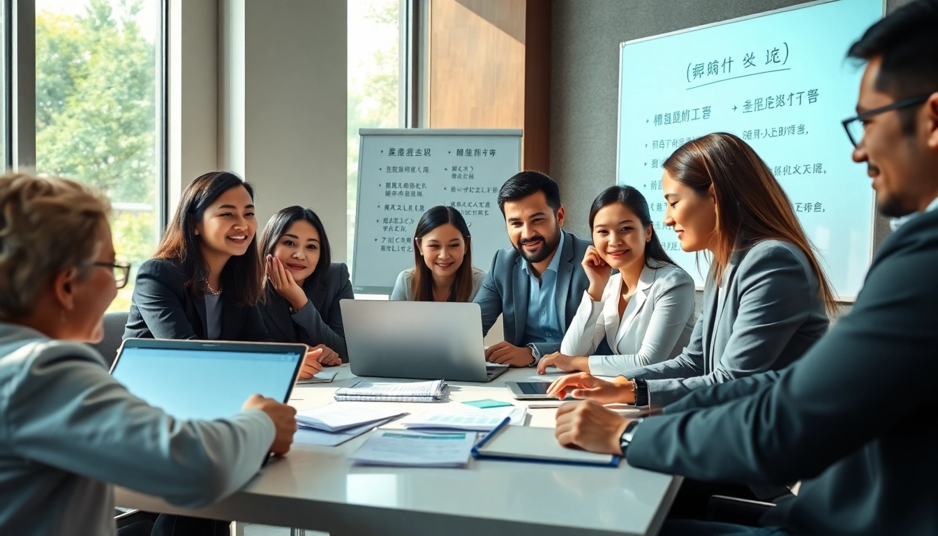 신용카드 현금화에 대해 논의하는 전문가들, 협업 중인 모습