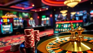 Play exciting games at rr88.pizza in a luxurious and vibrant casino atmosphere.