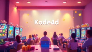 Kode4d online gaming environment showcasing diverse players and vibrant slot games