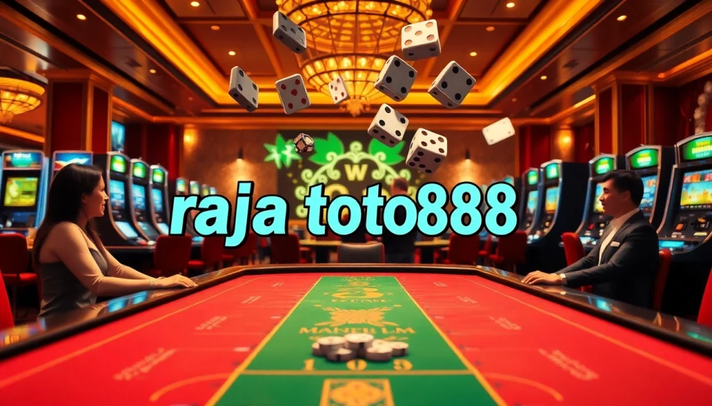 Join the excitement at raja toto88 with dynamic casino gameplay featuring thrilling tables and vibrant slot machines.