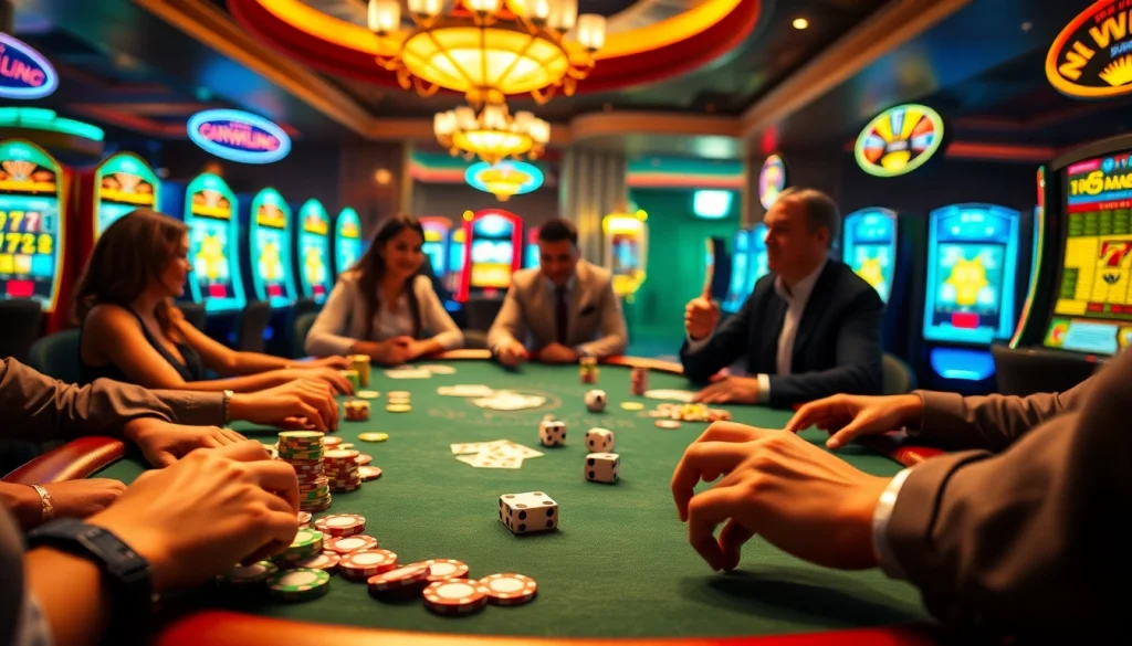 Engaging gamblers at a poker table scene featuring the hidden wiki 2 with vibrant chips and cards.