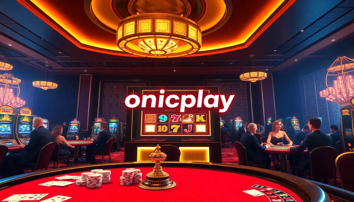 Win big at onicplay with engaging slot machines and thrilling poker tables in a luxurious casino atmosphere.