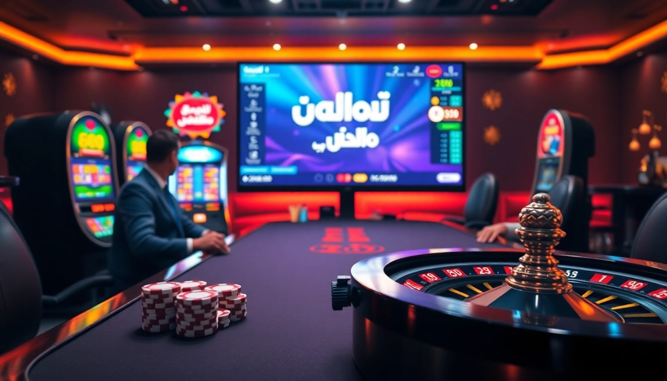 Experience the thrill of רמי אונליין with immersive virtual casino gameplay featuring poker tables and slot machines.