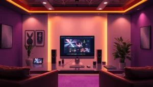 AI NSFW image generation workspace showcasing modern technology and creative atmosphere