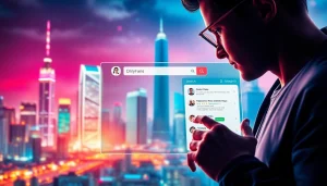 Visual of the best OnlyFans search tool interface showcasing modern design elements for user engagement.