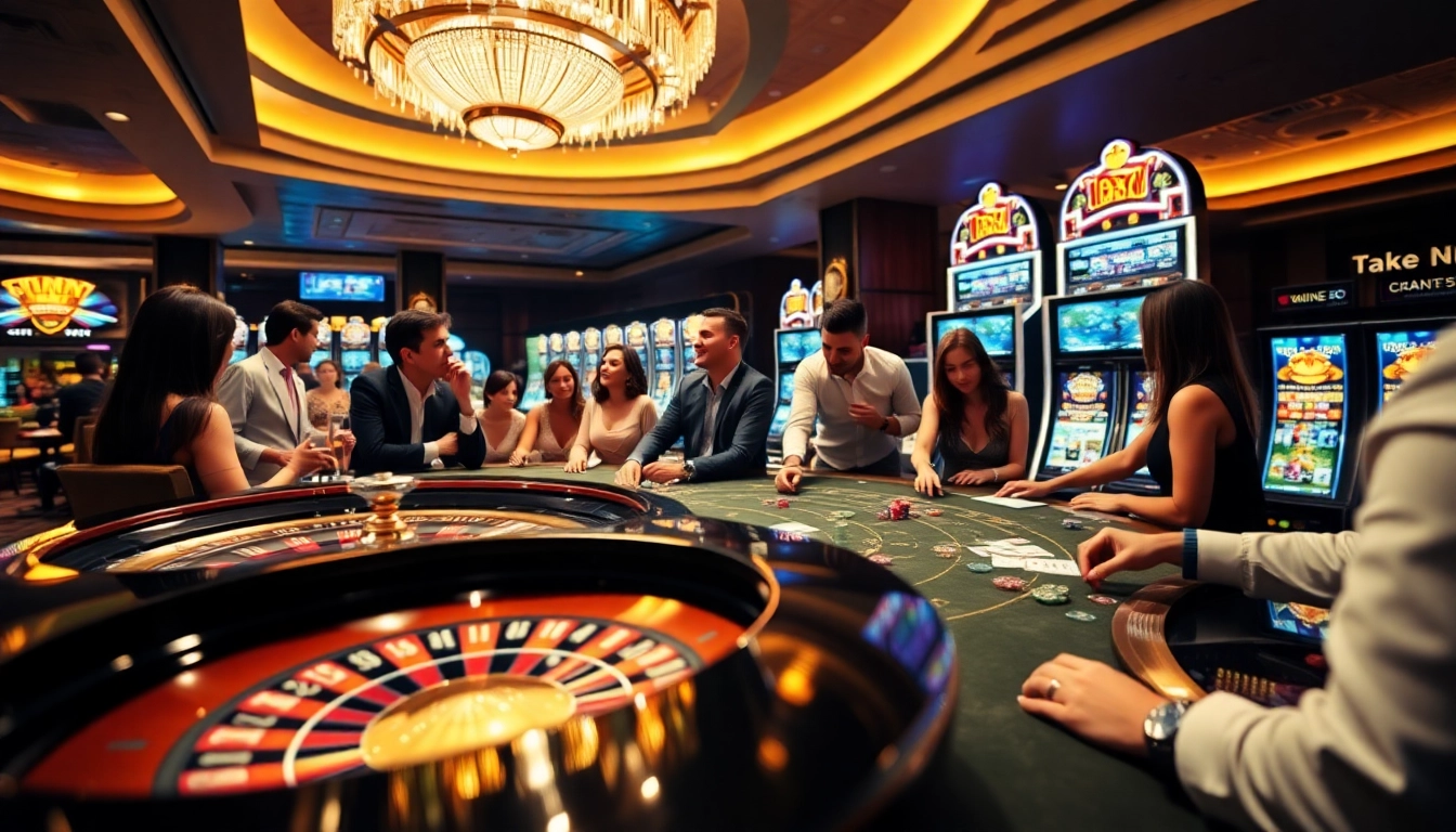 Raih sensasi berjudi di jmacdonaldphoto.com dengan roda roulette berwarna-warni dan pemain yang bersemangat.