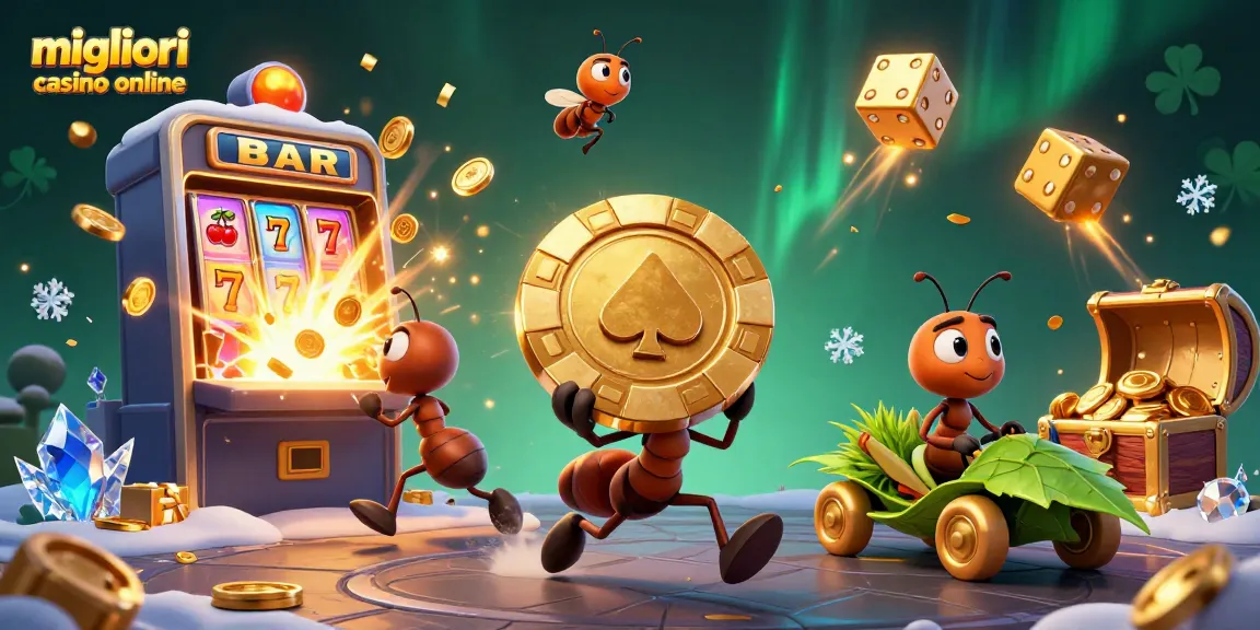 Vinci con i migliori casino online, unisciti a una corsa avventurosa con formiche e tanti simboli di gioco.