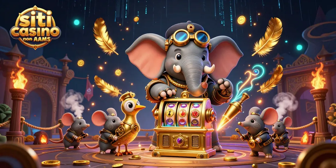 Partecipa a un'emozionante esperienza di gioco su siti casino non AAMS con dinamici personaggi 3D steampunk e azione alle slot.