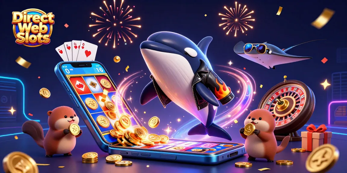 Engage with Direct Web Slots and celebrate winning with dynamic characters and exciting slot game elements.
