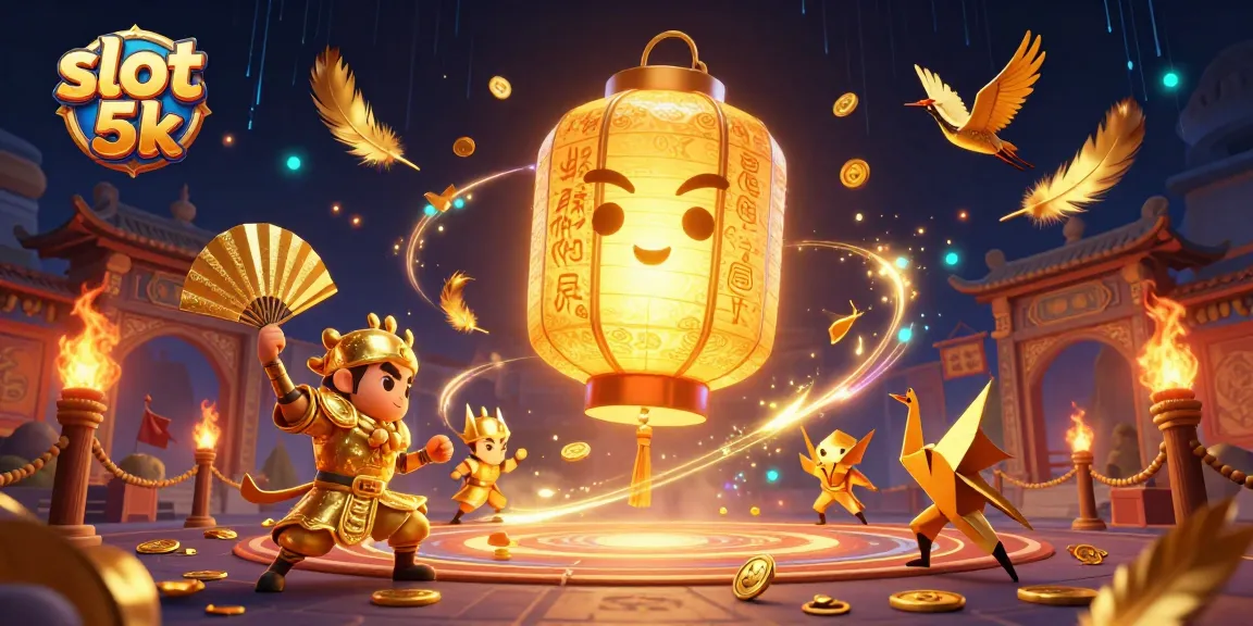 Experience thrilling wins with slot 5k surrounded by lucky symbols and vibrant casino elements.
